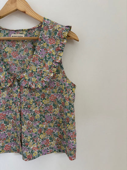 Rosa Frill Collar Blouse - Cotton