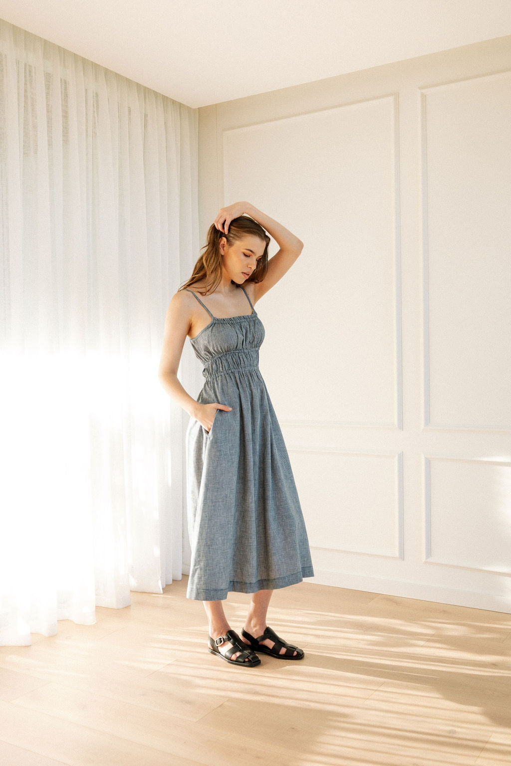 Nora Strappy Dress - Printed Cottons
