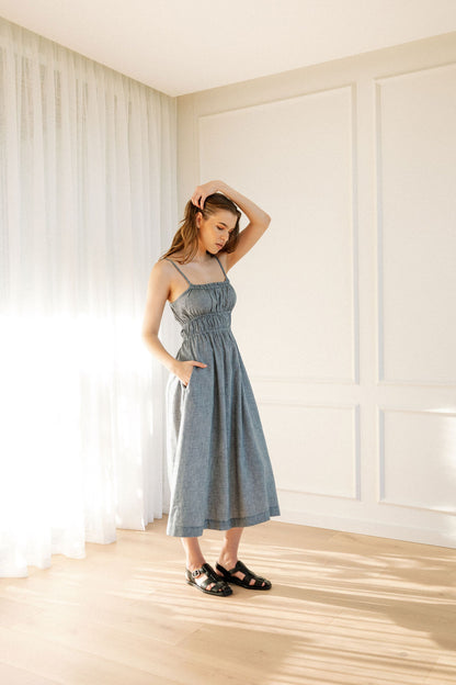 Nora Strappy Dress - Printed Cottons