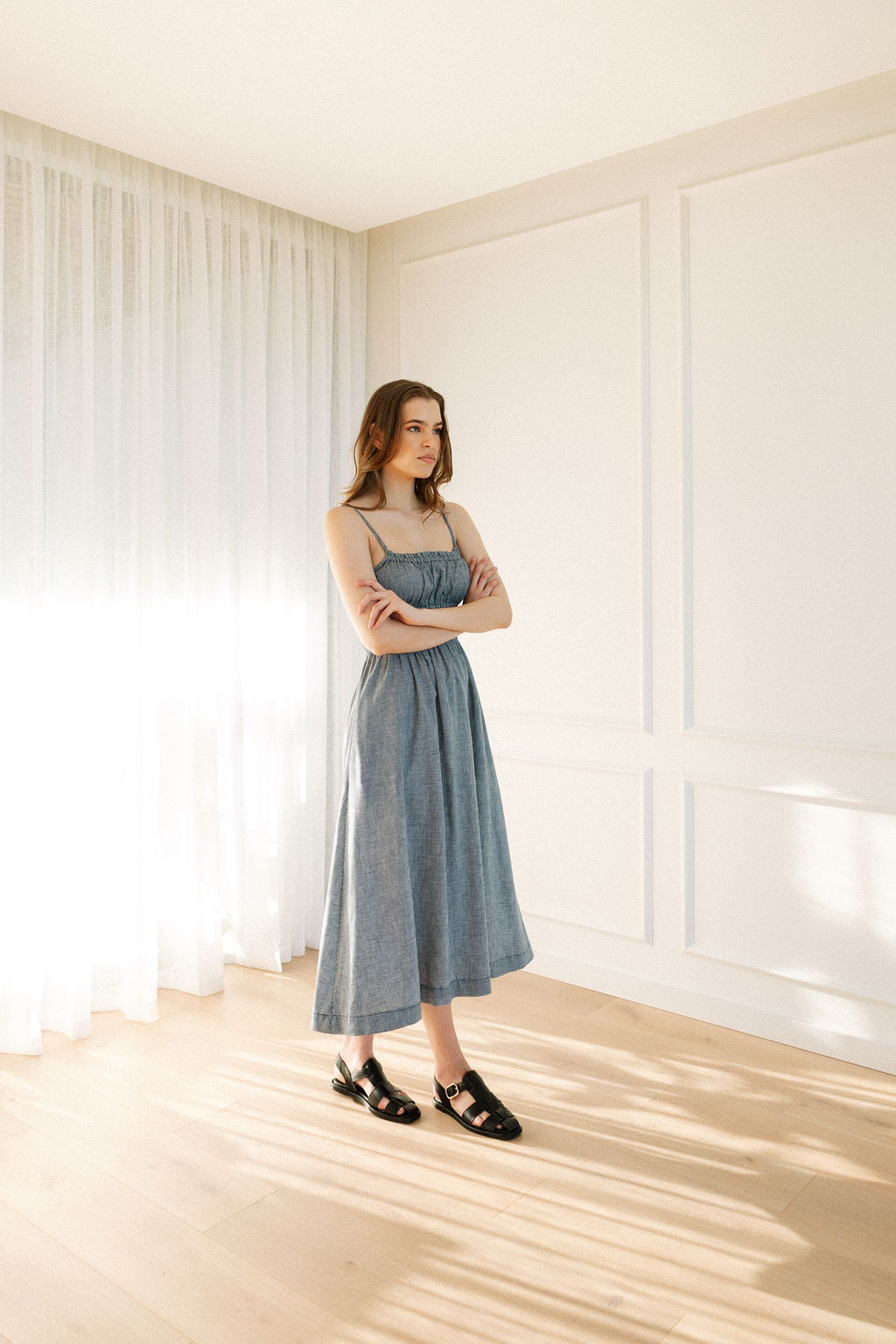 Nora Strappy Dress - Printed Cottons