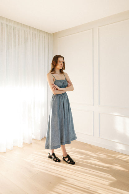 Nora Strappy Dress - Printed Cottons