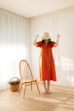 Load image into Gallery viewer, Grace Tie Front Dress - Linen
