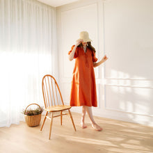 Load image into Gallery viewer, Grace Tie Front Dress - Linen
