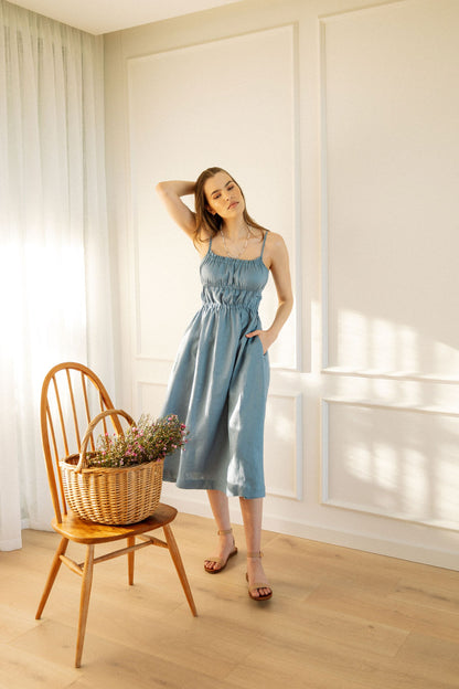 Nora Strappy Dress - Printed Cottons