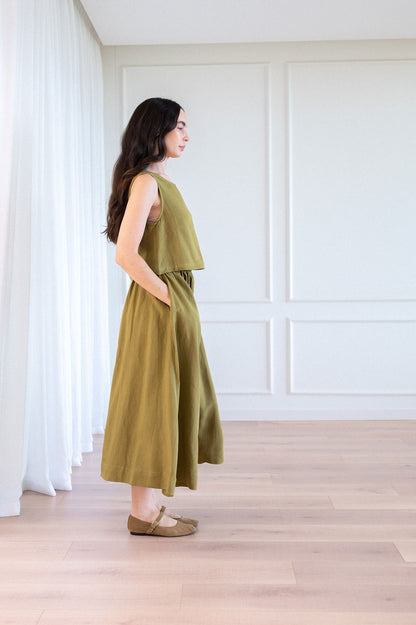 Violet Tank - Linen Blend