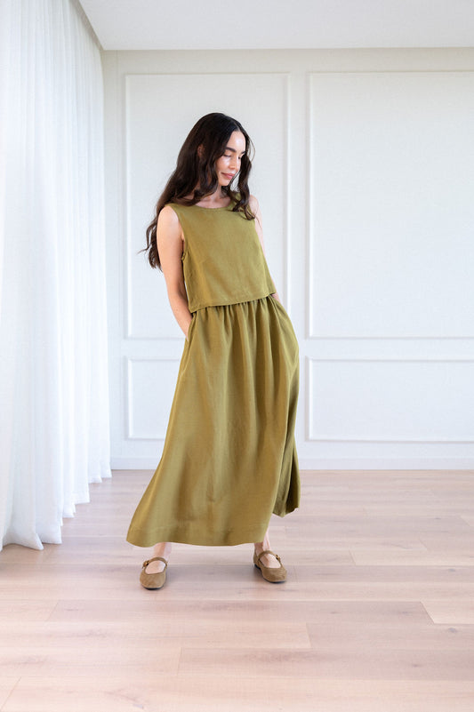 Violet Tank - Linen Blend