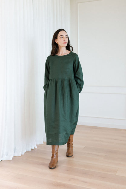 Leone Raglan Sleeve Dress - Maxi Length