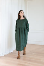 Load image into Gallery viewer, Leone Raglan Sleeve Dress - Maxi Length
