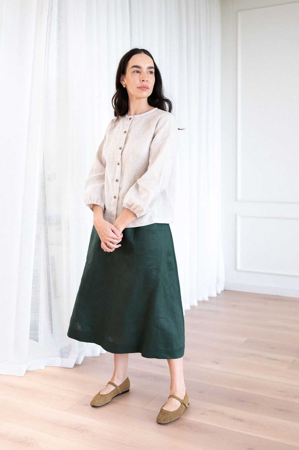 Sylvie Button Up Blouse