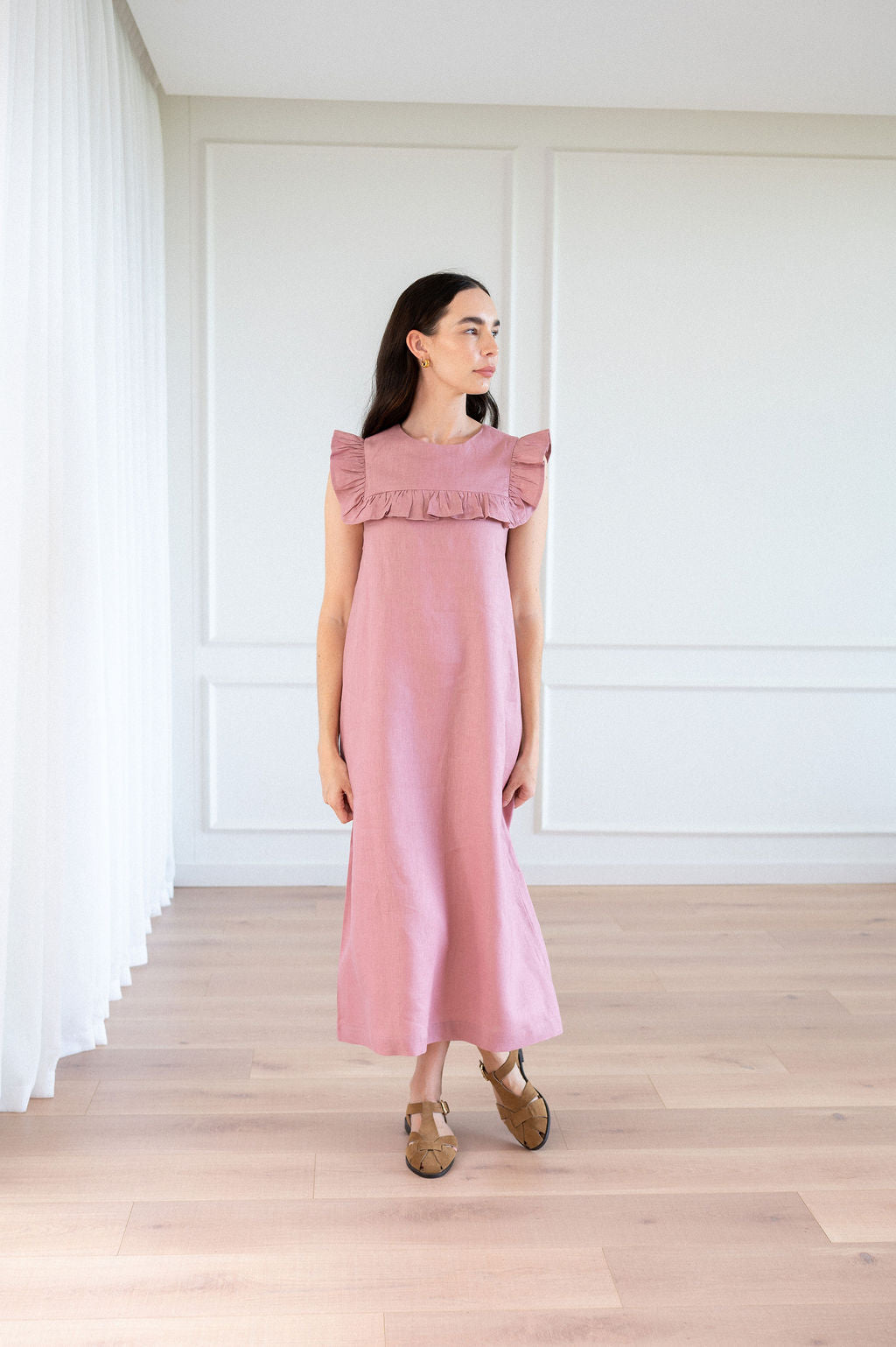 Sabine Ruffle Detail Dress