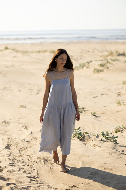 Rowe Drop Waist Strappy Dress