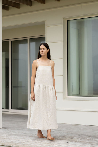 Rowe Drop Waist Strappy Dress
