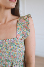 Load image into Gallery viewer, Eva Shoulder Frill Shirred Bodice Dress
