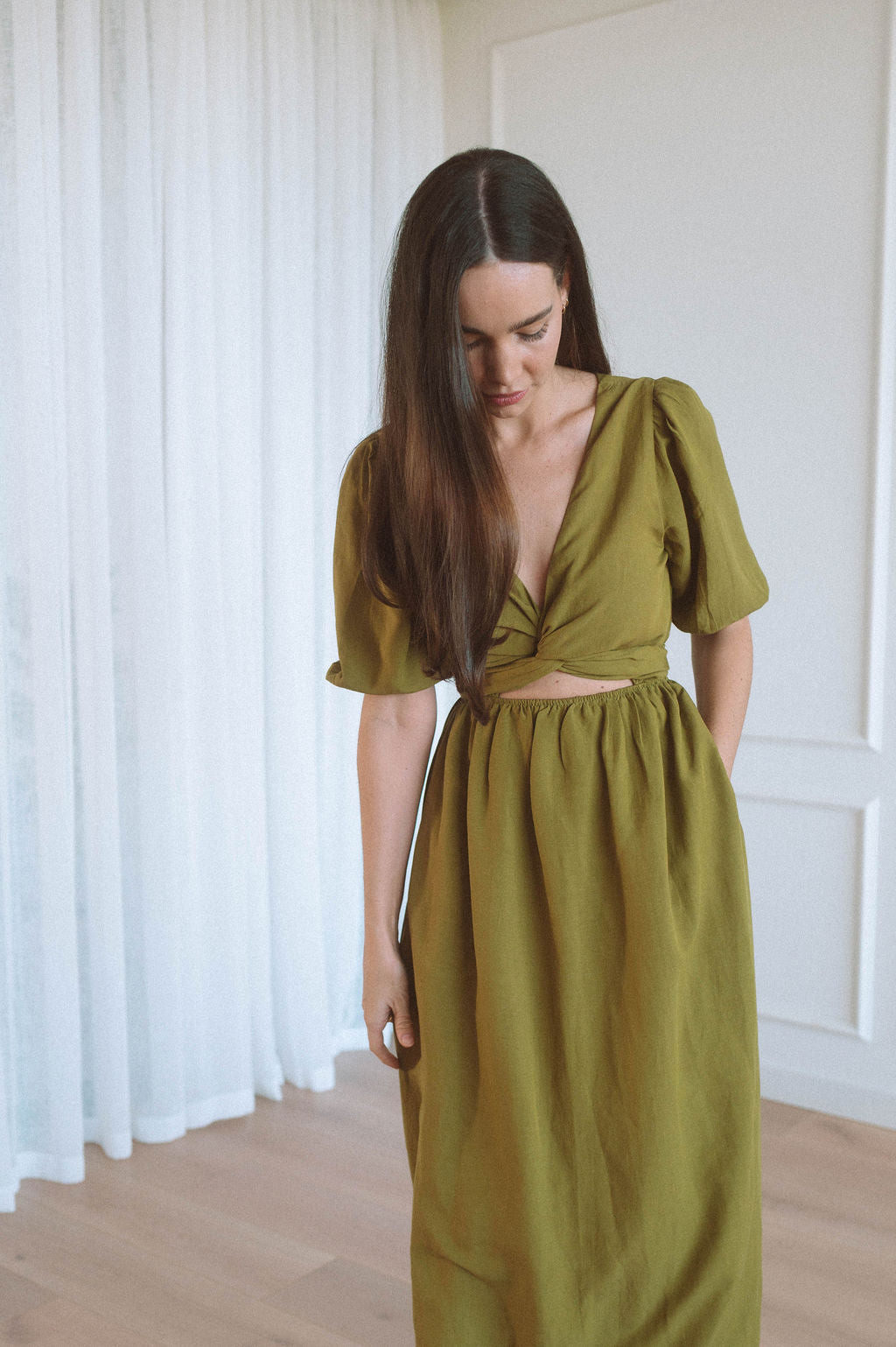 Layah Multi-Tie Wrap Dress - Short Sleeve