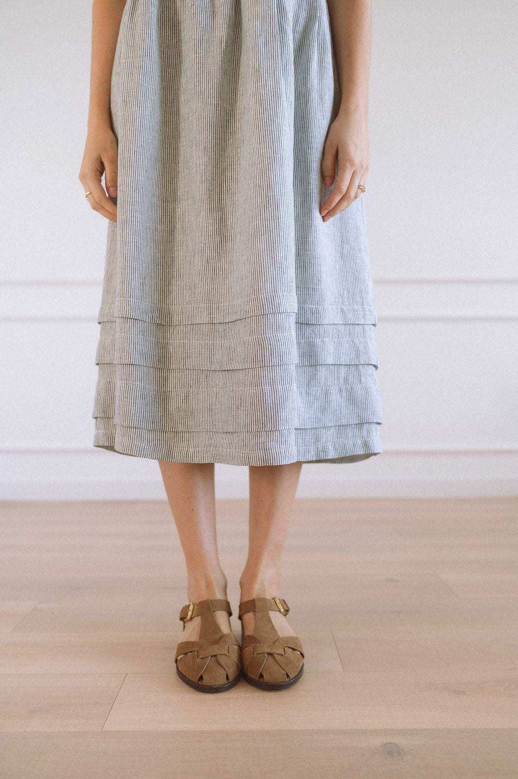Faye Pintuck Hem Dress