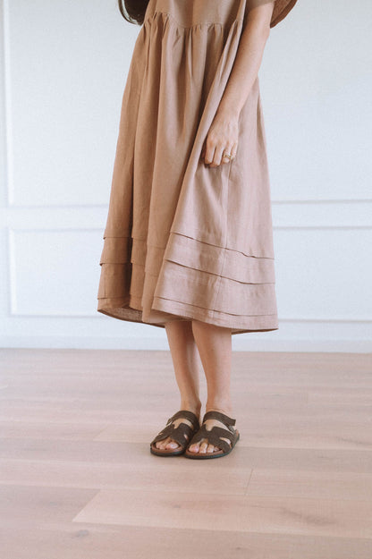 Faye Pintuck Hem Dress