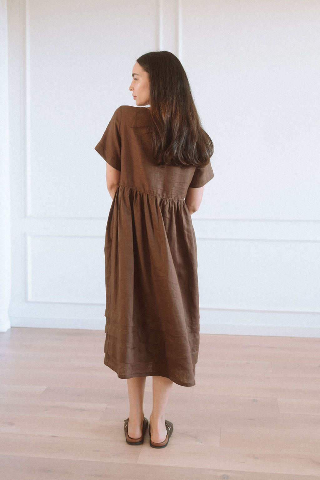 Faye Pintuck Hem Dress