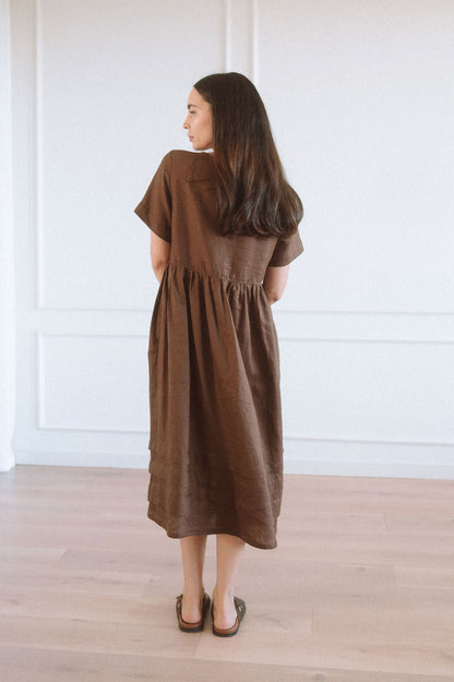 Faye Pintuck Hem Dress