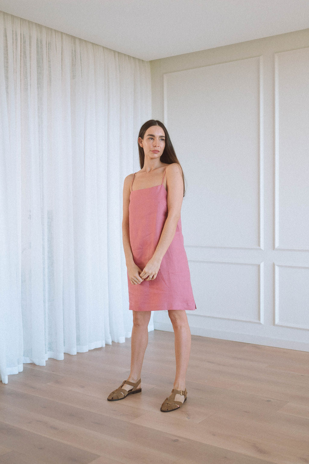 Saffron Slip Dress - MINI length