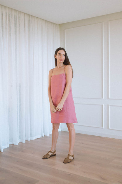 Saffron Slip Dress - MINI length