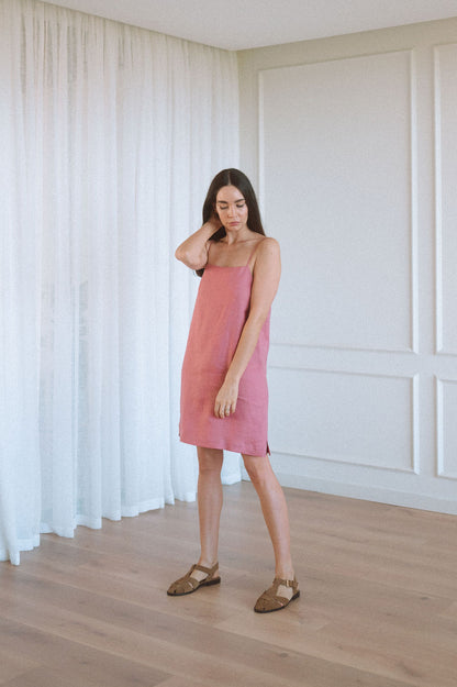 Saffron Slip Dress - MINI length