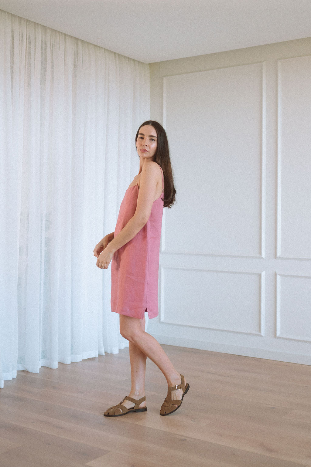 Saffron Slip Dress - MINI length