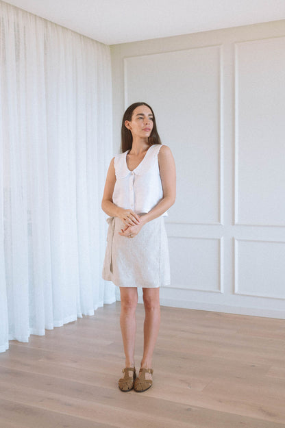 Rosa Ruffle Collar Top