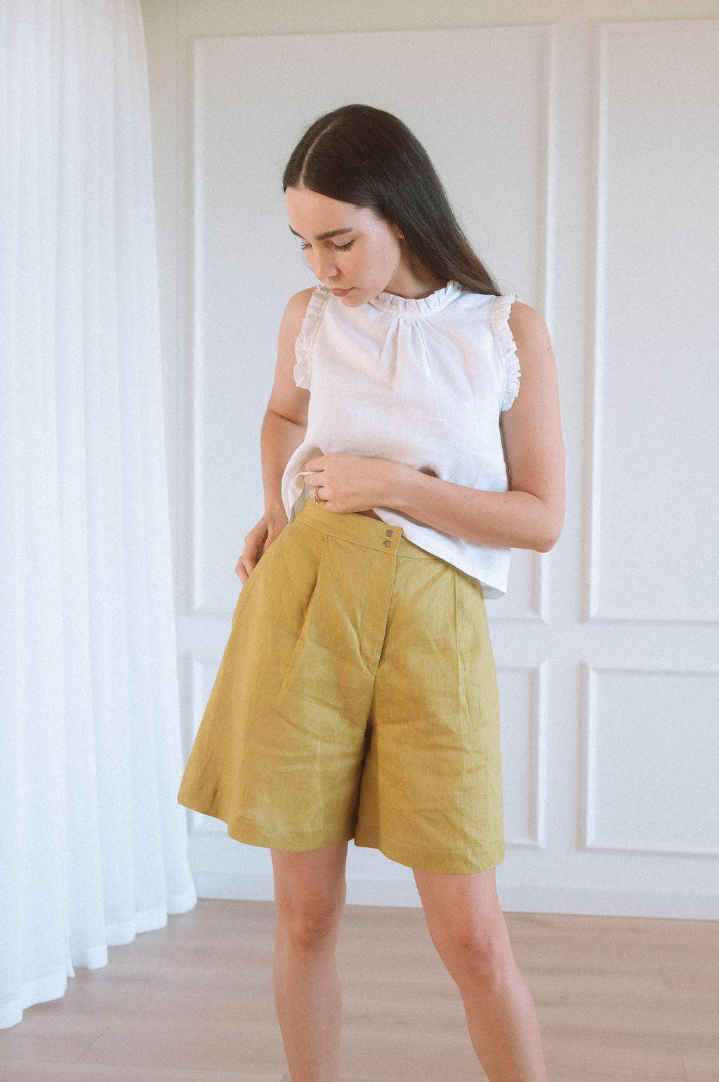Elo Tailored Bermuda Shorts - Pistachio Size M