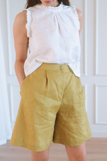 Elo Tailored Bermuda Shorts - Pistachio Size M