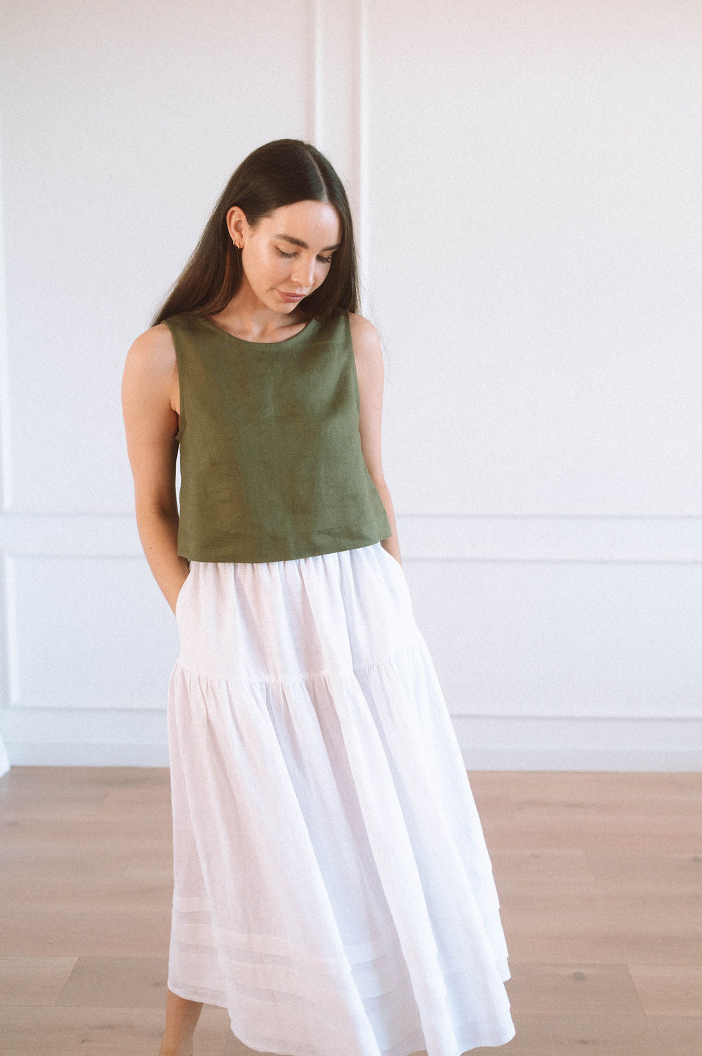 Violet Tank Top - Cropped Length