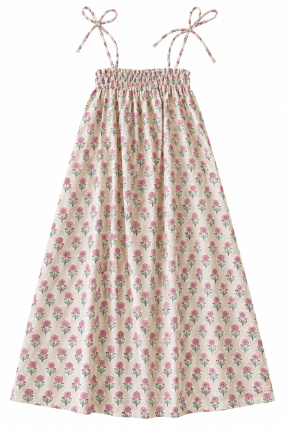 Tannah Dress - Indian Block Print Cotton