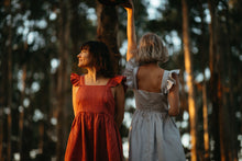 Load image into Gallery viewer, Olive Shoulder Frill Dress
