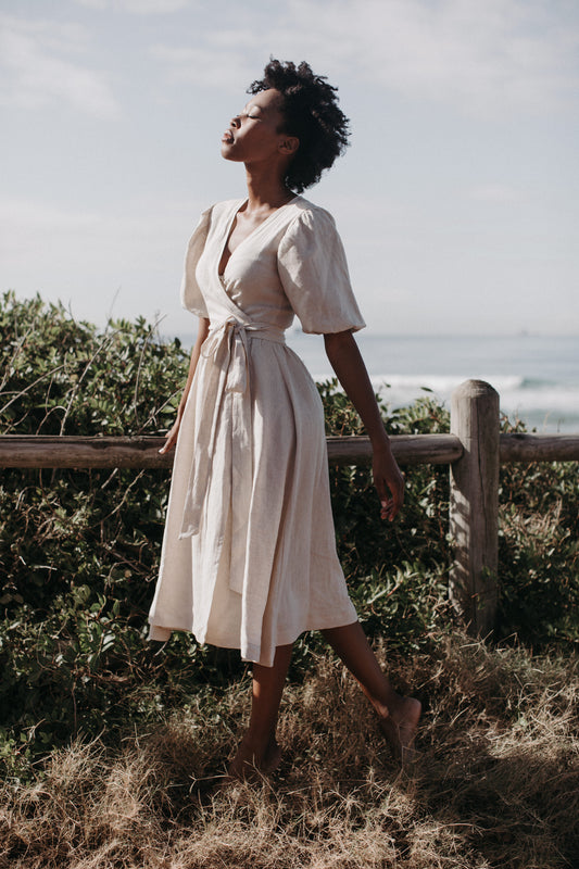 Sage Wrap Dress