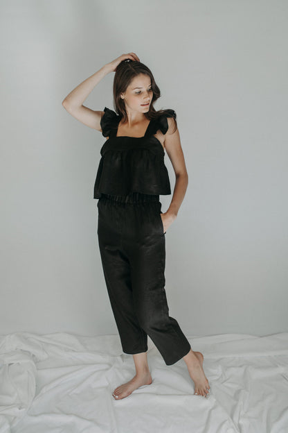 Laurel Ruffle Sleeve Top