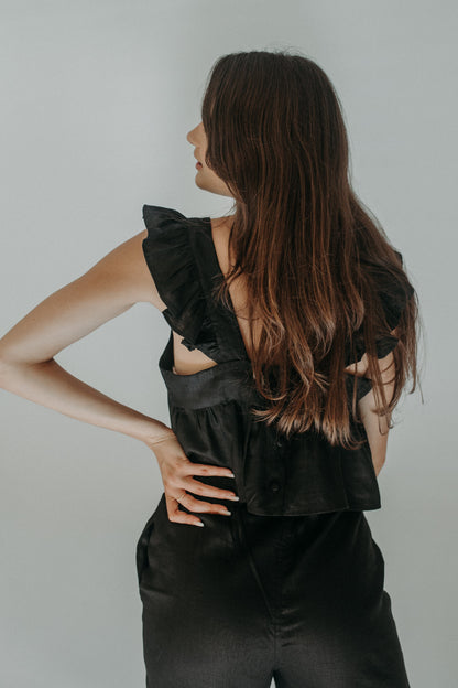 Laurel Ruffle Sleeve Top