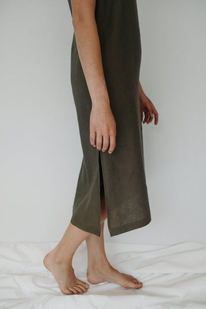 Saffron Slip Dress - MIDI length
