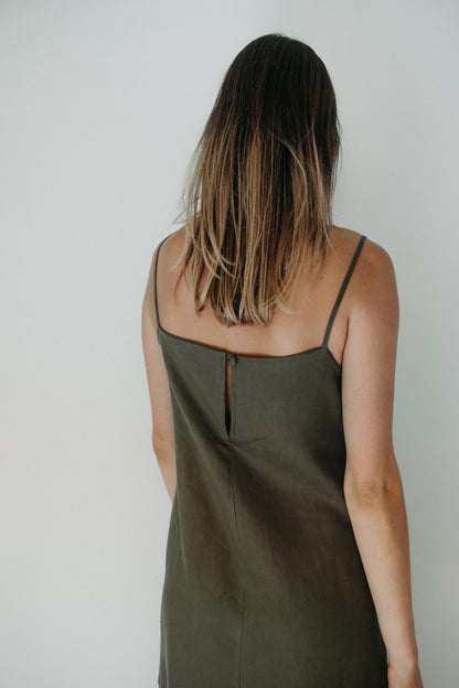 Saffron Slip Dress - MIDI length