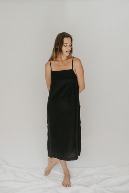Saffron Slip Dress - MIDI length