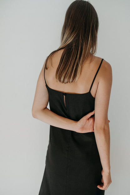 Saffron Slip Dress - MIDI length