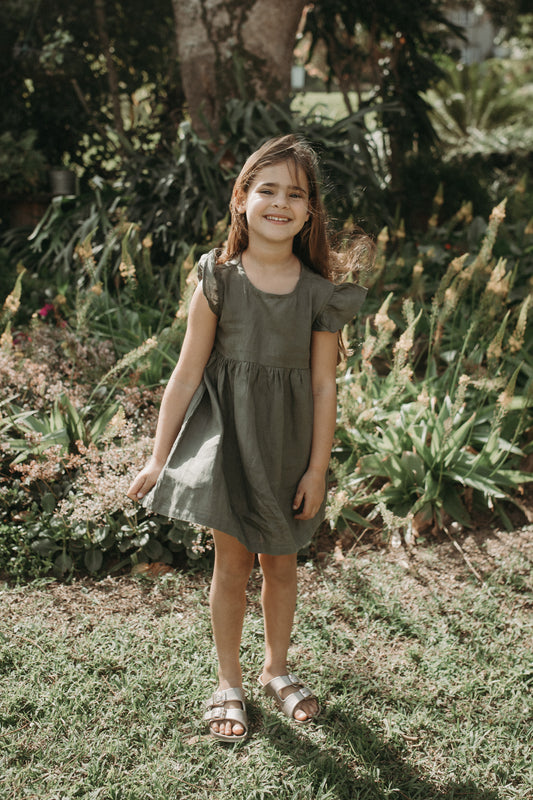 Nessa Ruffle Sleeve dress