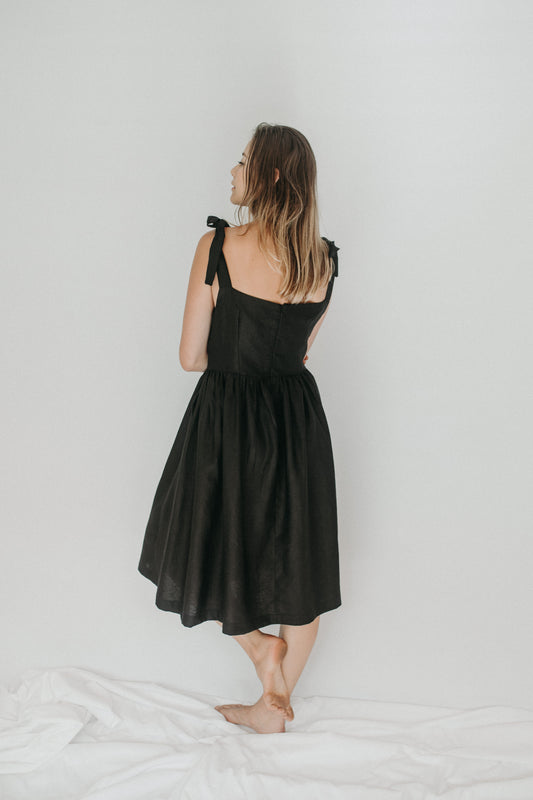Calla Shoulder Tie Dress