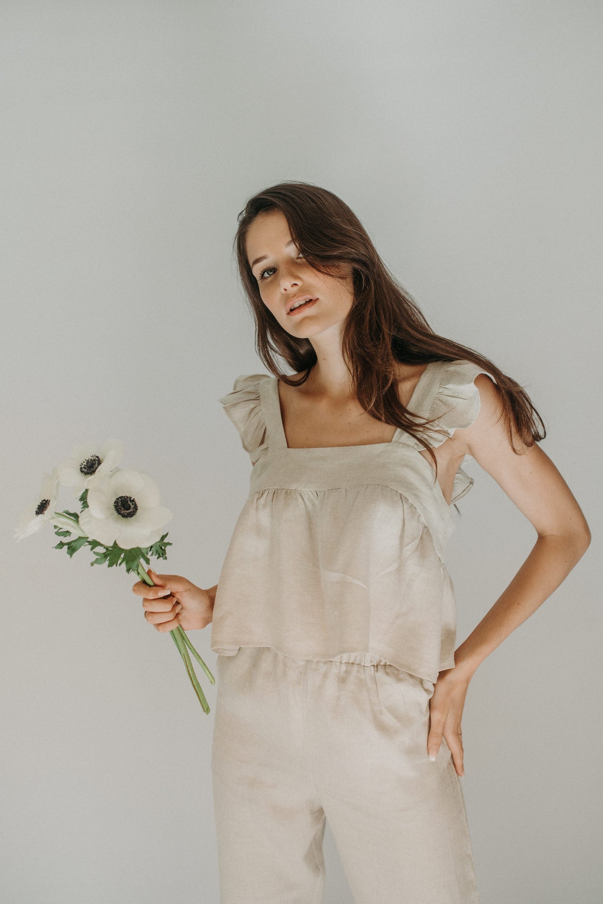 Laurel Ruffle Sleeve Top