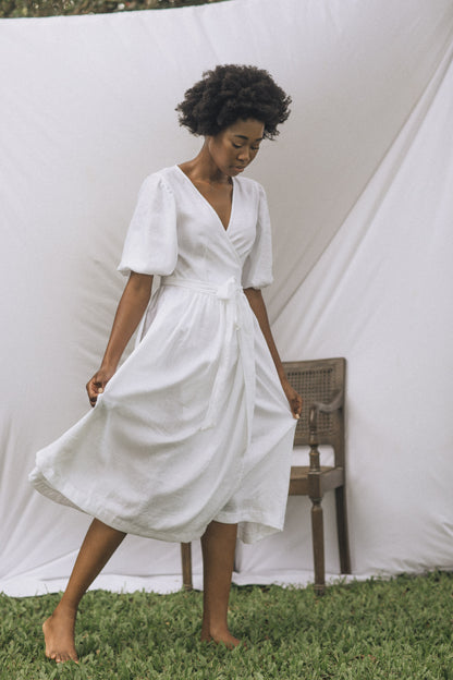 Sage Wrap Dress
