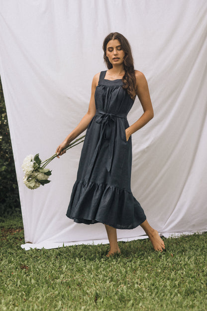 River Waist Tie Dress