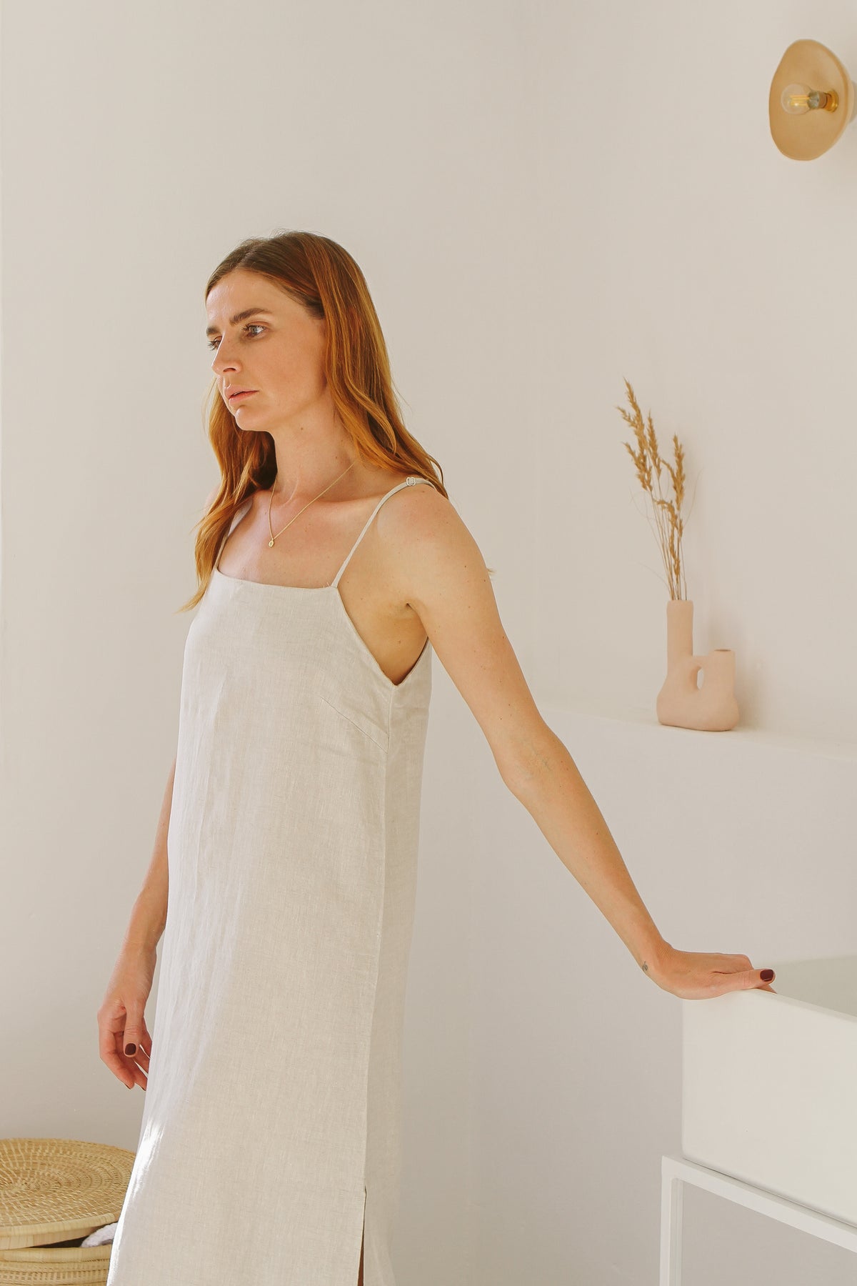 Saffron Slip Dress - MAXI length
