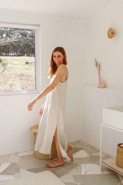 Saffron Slip Dress - MAXI length