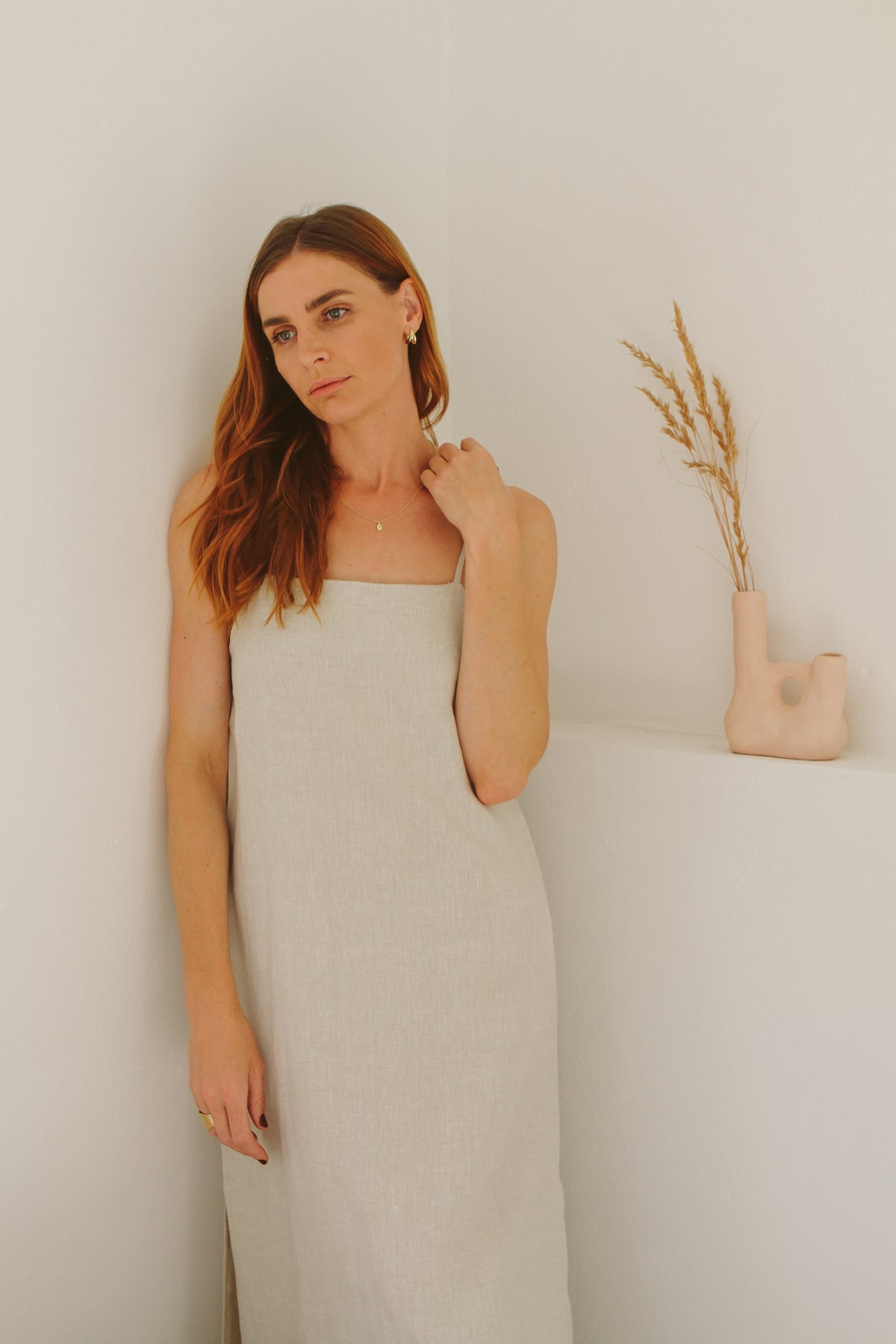 Saffron Slip Dress - MAXI length