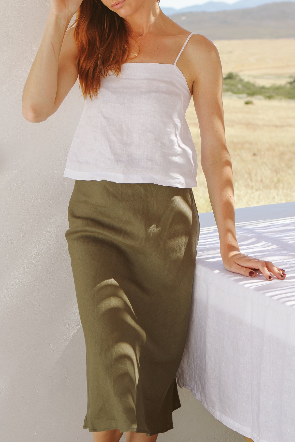 Maple Bias Cut Skirt