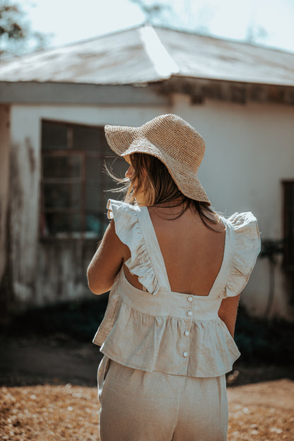 Laurel Ruffle Sleeve Top